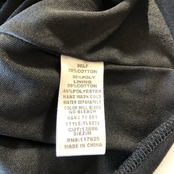 YA Los Angeles One Shoulder, Crêpe Like Material Lg Bow Black Short Dress Party - Picture 12 of 15